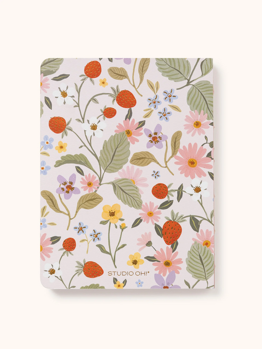 Blossoming Berries Medium Coptic-Bound Journal