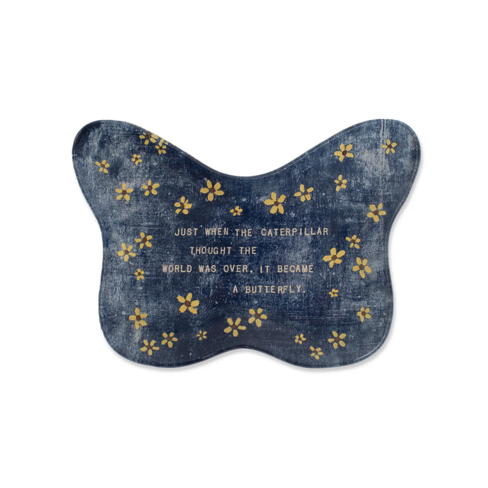 Caterpillar Decoupage Plate