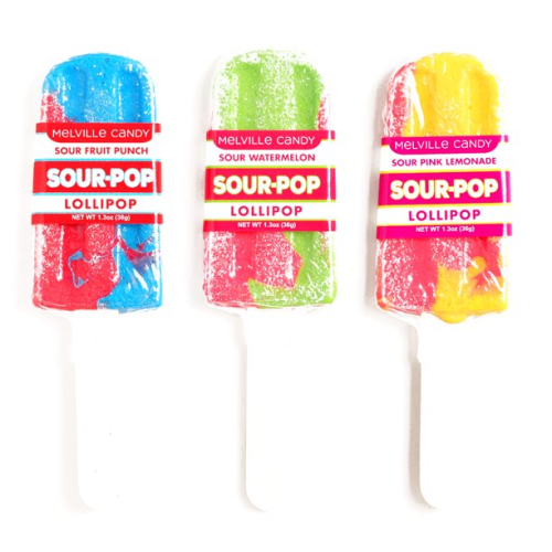 Sour Ice Cream Lollipops