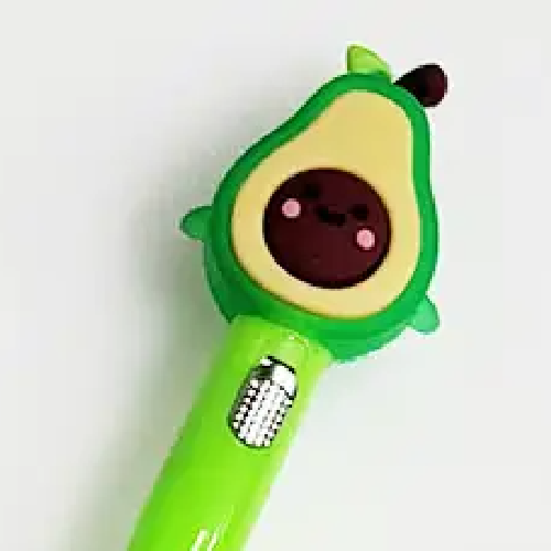 Avocado Light Up Gel Pen
