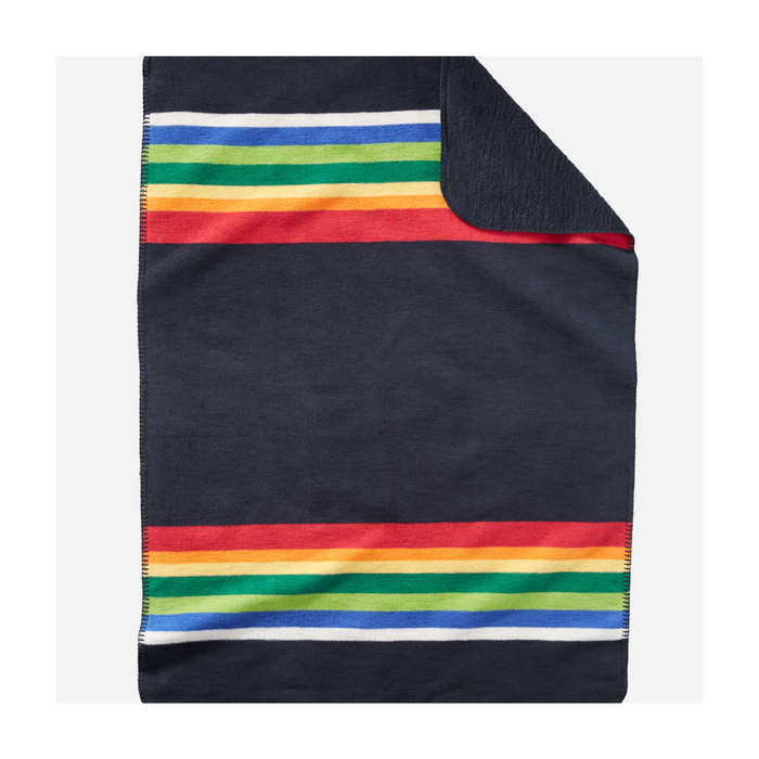 Organic Cotton Baby Blanket- Crater Lake Navy