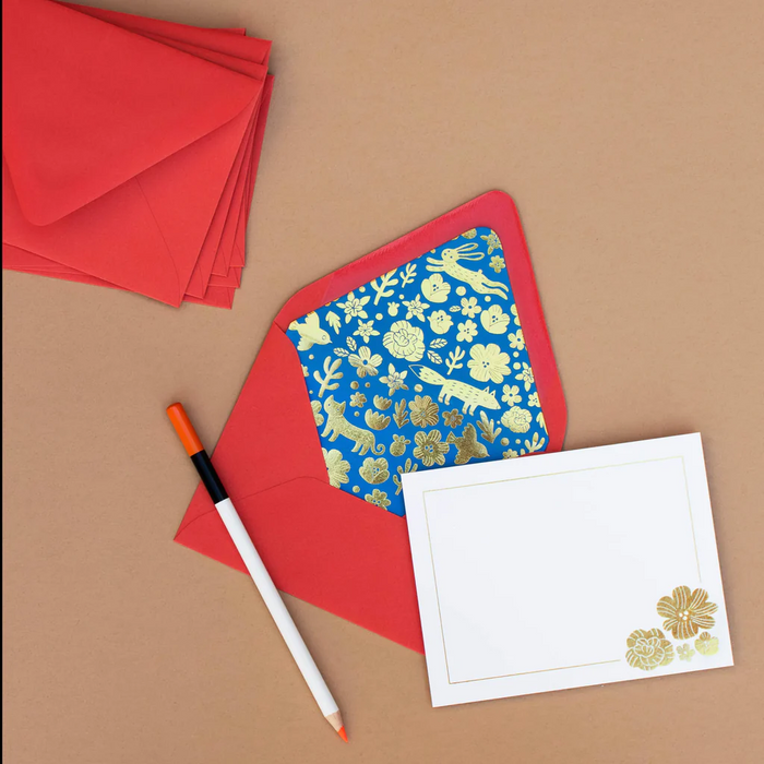 Smitten x Fugu Luxe Lined Note Set- Set of 10