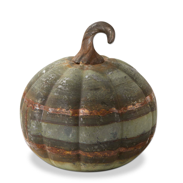 Rustic Metal Pumpkin Decor Small