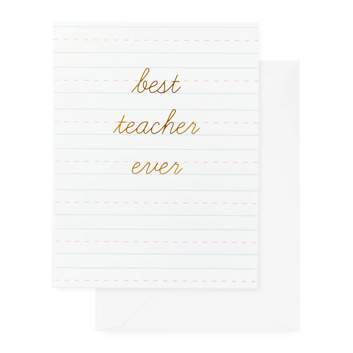 Best Teacher Ever Card