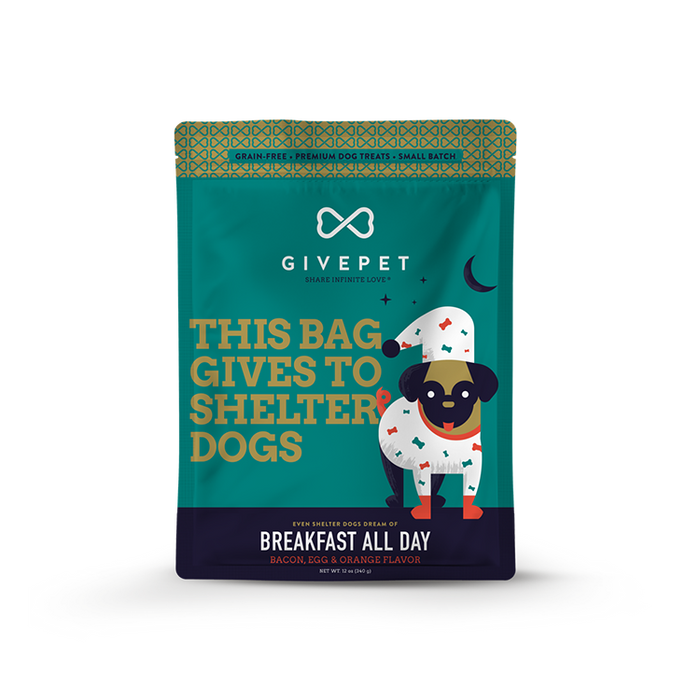 Breakfast All Day Baked Dog Biscuits - 11oz Bag