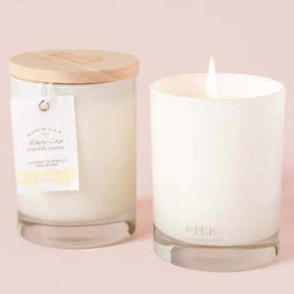 Honey Chai Candle With Wood Lid