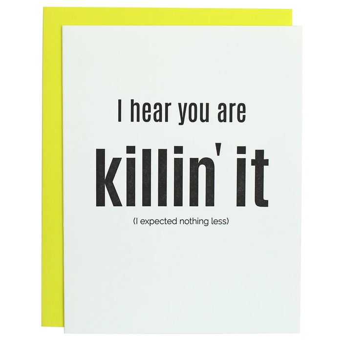 Killin' It Letterpress Card