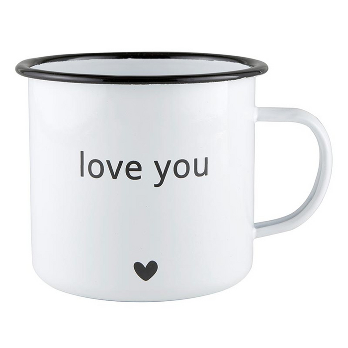 Love You, More Enamel Mug Set