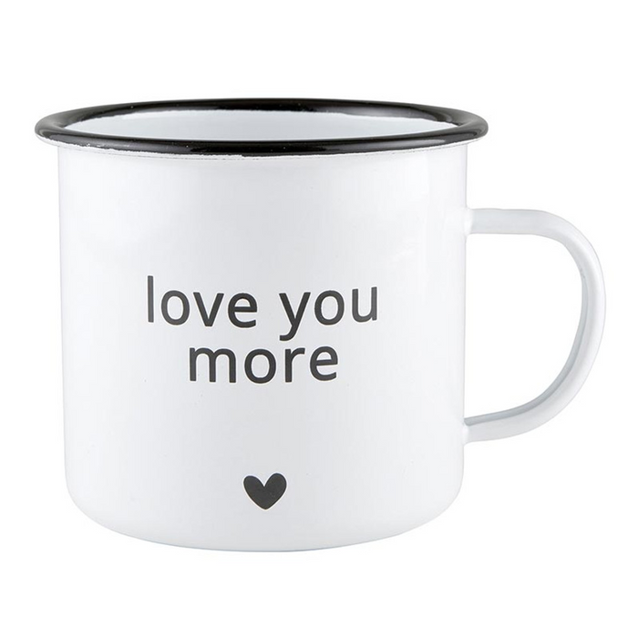 Love You, More Enamel Mug Set