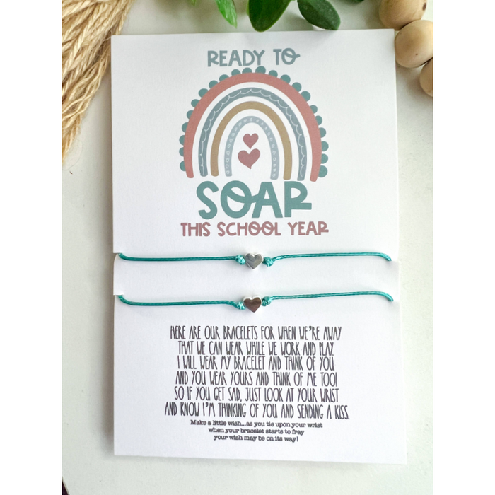 Ready to Soar Back to School Wish Bracelet Mommy and Me