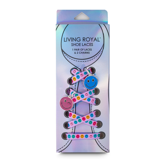 Color Happy Shoelaces + Charm Set