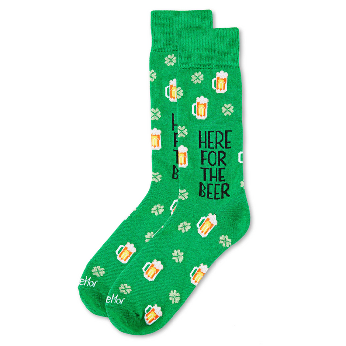 Here For The Beer- Men's Crew Socks