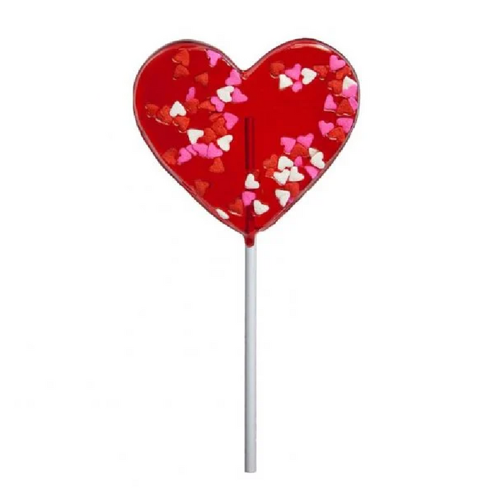 Valentine Heart Confetti Lollipop