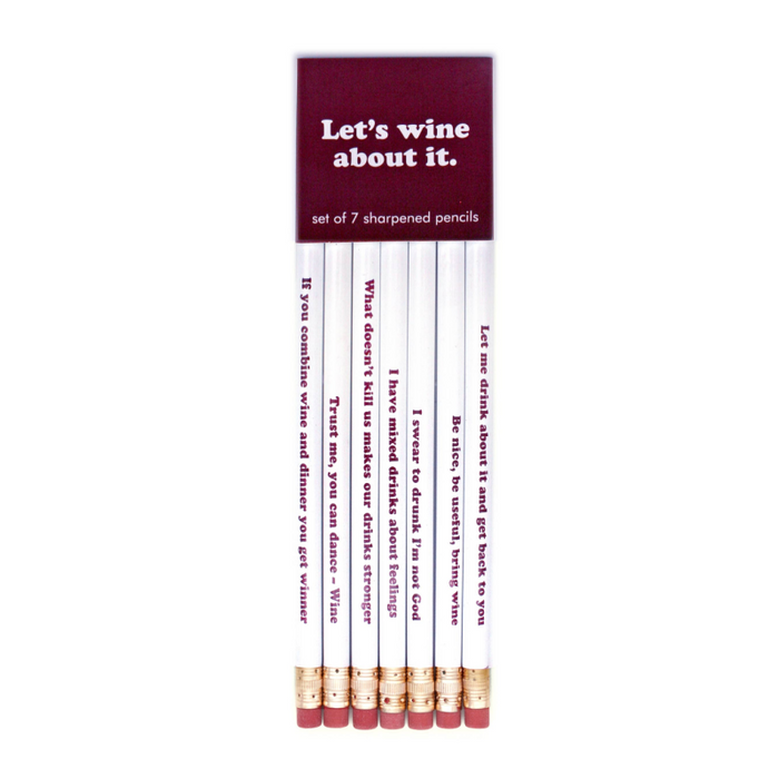 Let's Wine About it Pencil Set