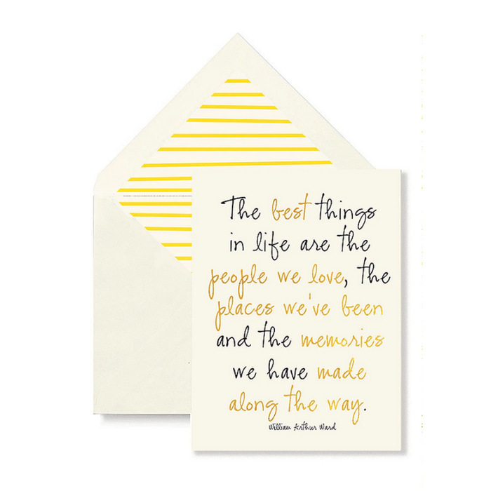 The Best Things In Life Card