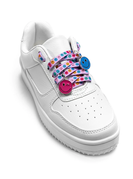 Color Happy Shoelaces + Charm Set