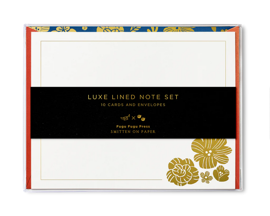 Smitten x Fugu Luxe Lined Note Set- Set of 10