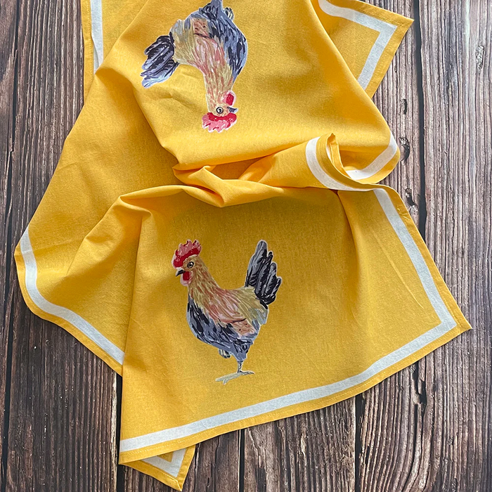 Rooster Floursack Kitchen Towel- Set Of 2