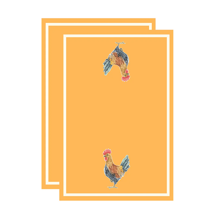 Rooster Floursack Kitchen Towel- Set Of 2