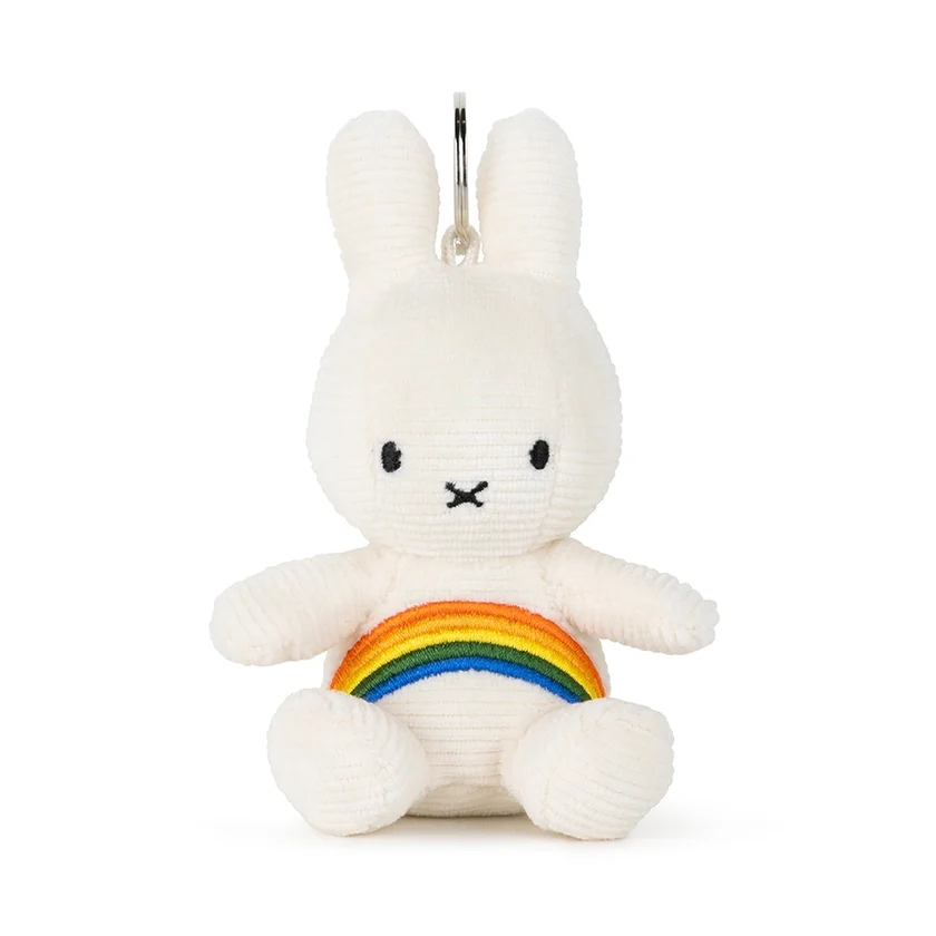 Miffy Rainbow Keychain on white background