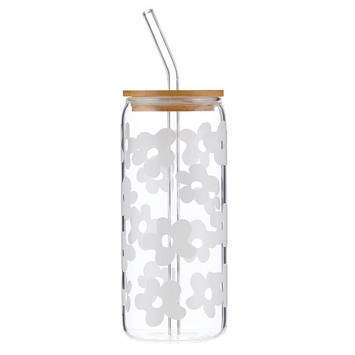 Cold Brew Tumbler- White Floral