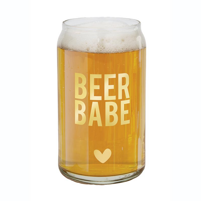 Beer Can Glass- Beer Babe