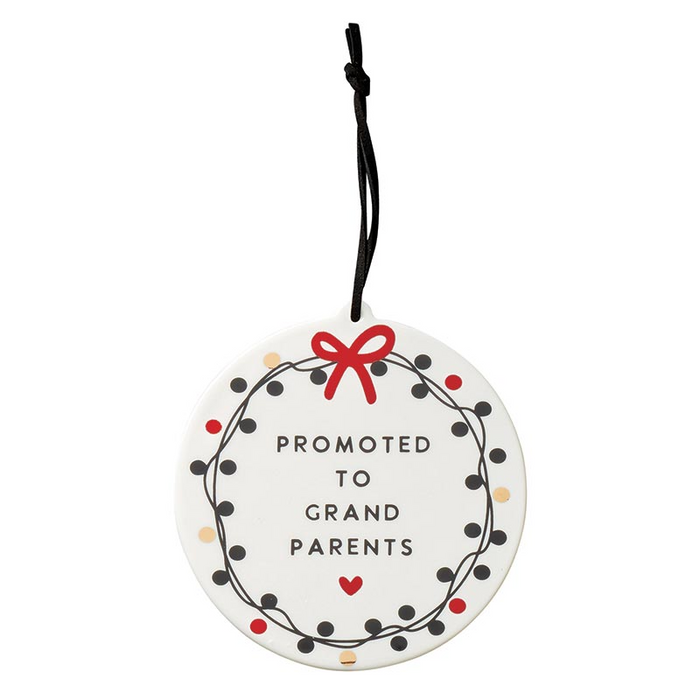 Promoted To Grandparents Ceramic Keepsake Ornament