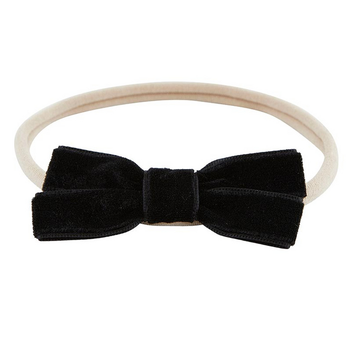 Baby Headband Set - Fancy Black Bow - Set Of 2