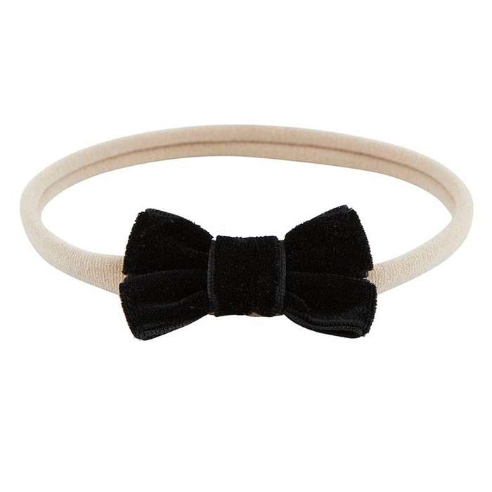 Baby Headband Set - Fancy Black Bow - Set Of 2