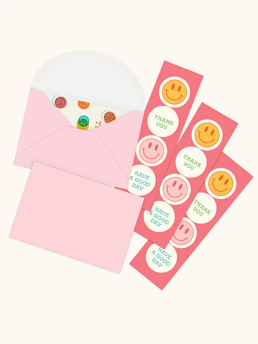 Be All Smiles Note Card Set With Stickers