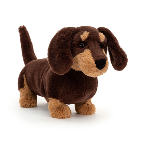brown dachshund jellycat stuffie 