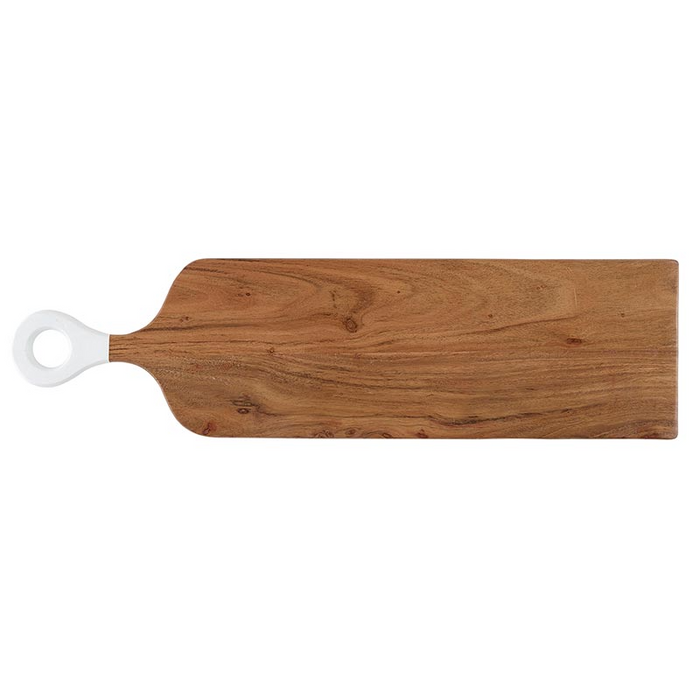 White Dipped Handle Serving Board