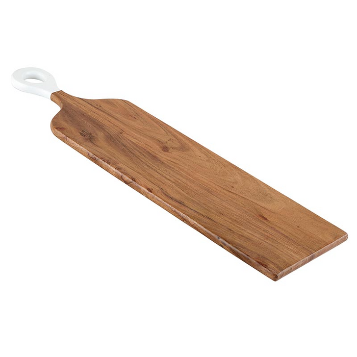 White Dipped Handle Serving Board