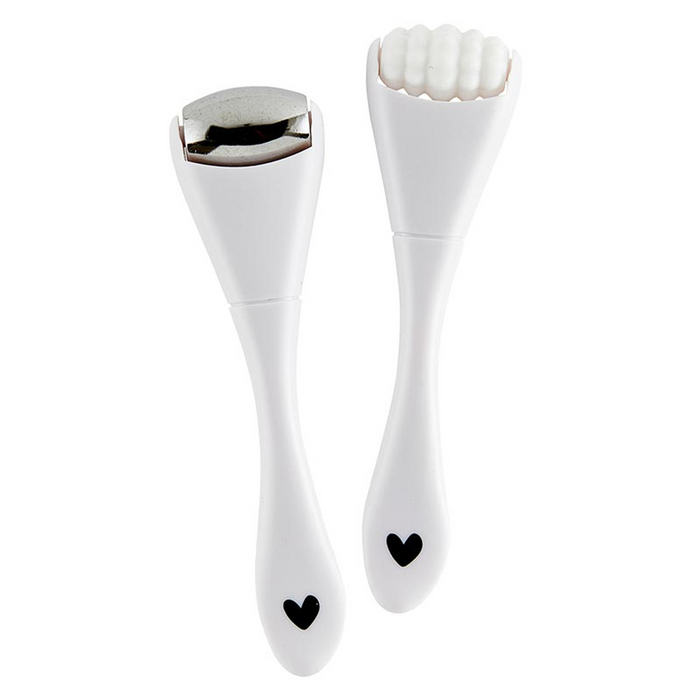 Spa To-Go Set - White Rollers with White Bag