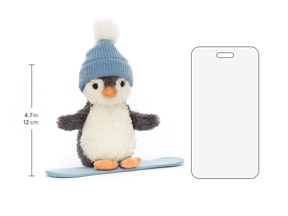 Jellycat Peanut Penguin Snowboarding Small