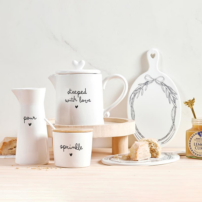 Ceramic Tea Pot - Steeped With Love