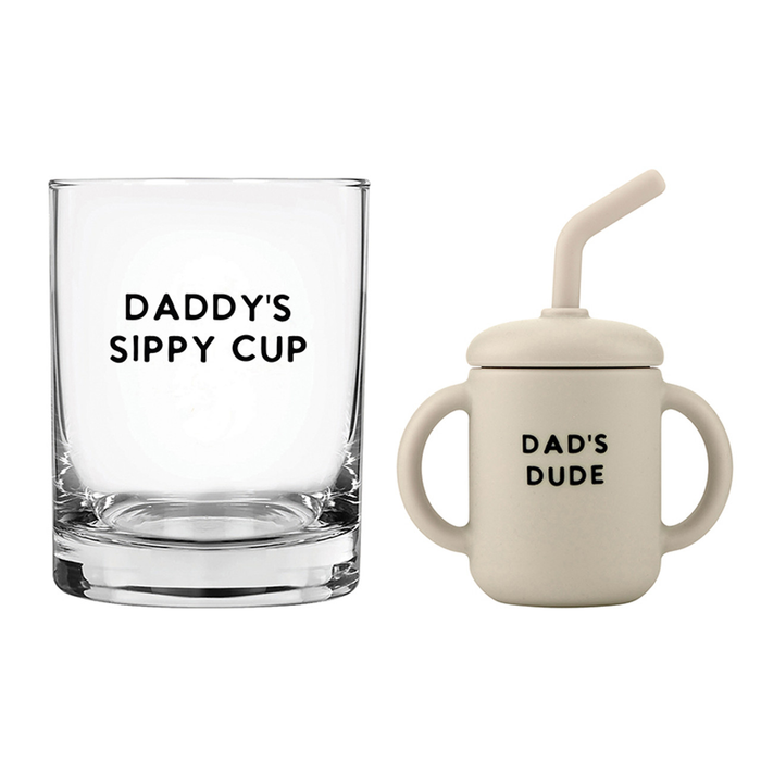 Glass + Cup Set - Dad + Dude