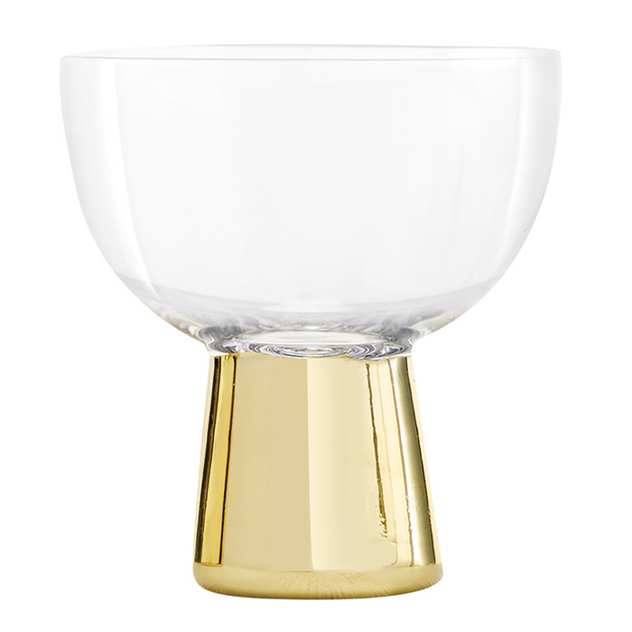 Gold Plated Champagne Coupe