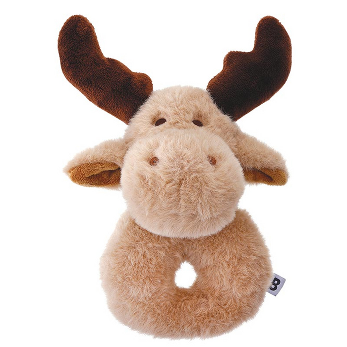 Swaddle With Plush Rattle - Woodland