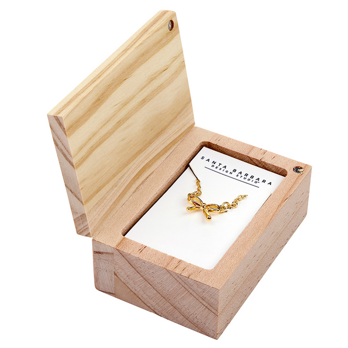 Treasure Box Bow Necklace - A Little Thank You
