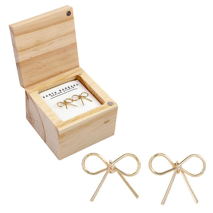 Treasure Box Bow Earrings - Beautiful Things