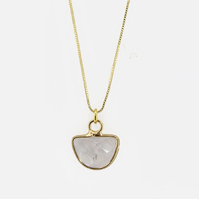 Little Quartz Moon Necklace