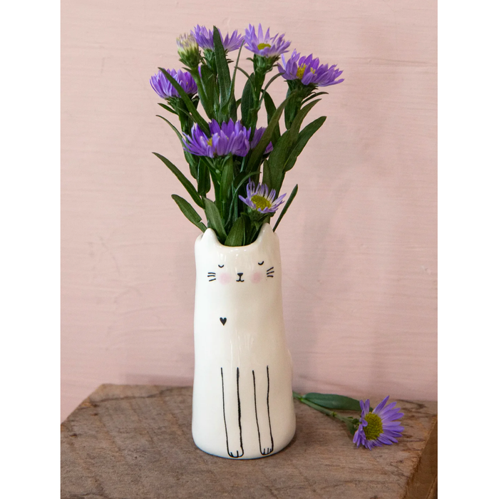 Cat Bud Vase