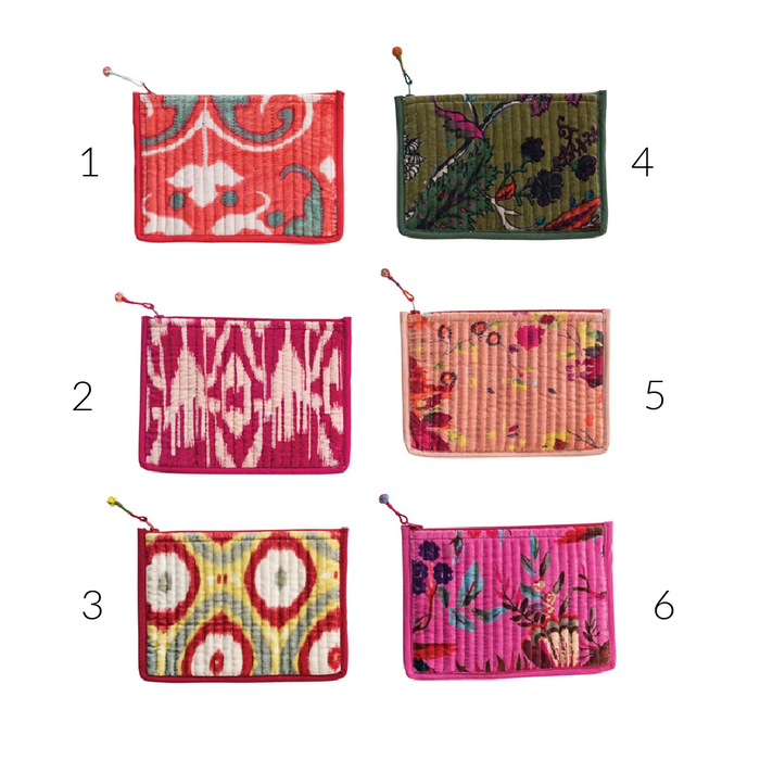 Zip Pouch w/ Interior Coating