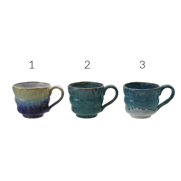 14 oz. Stoneware Mug, Reactive Glaze