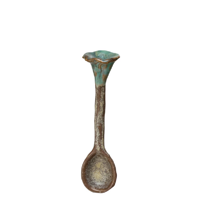 Stoneware Spoon w/ Mushroom Handle
