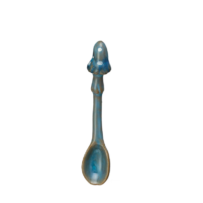 Stoneware Spoon w/ Mushroom Handle