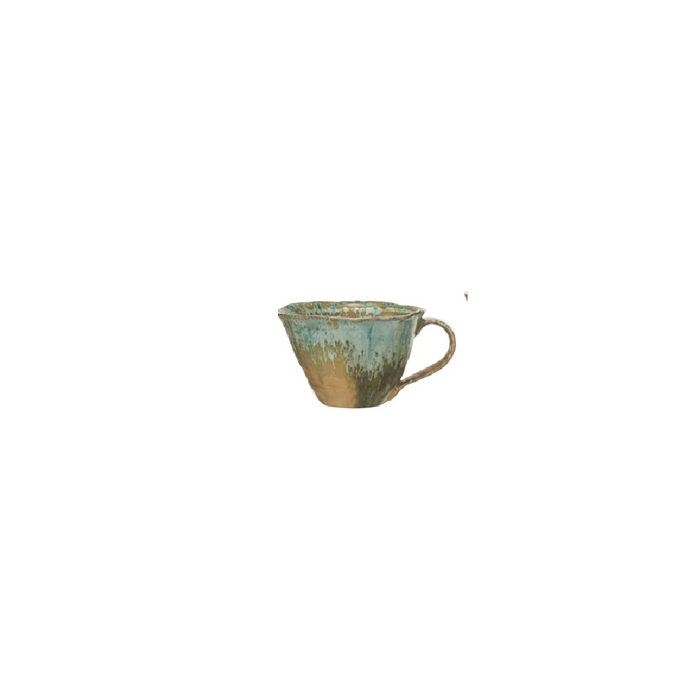 Reactive Crackle Glaze Mug