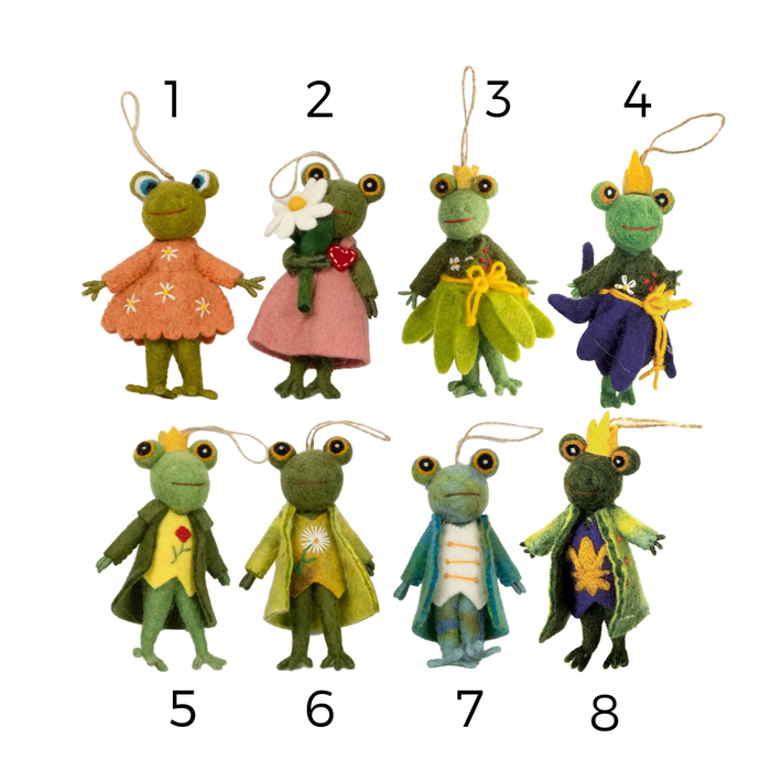 Dapper Frog Ornaments