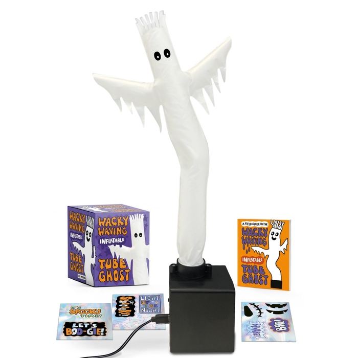 Wacky Waving Tube Ghost on white background